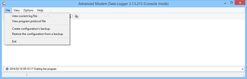 Advanced Modem Data Logger screenshot
