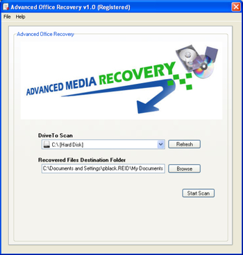 Advanced Office Recovery screenshot