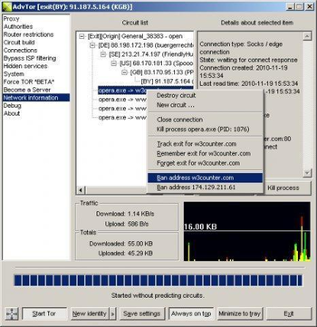 Advanced Onion Router screenshot