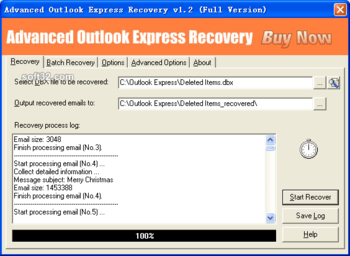 Advanced Outlook Express Recovery screenshot 2