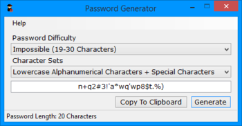 Advanced Password Generator screenshot 2