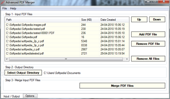Advanced PDF Merger screenshot