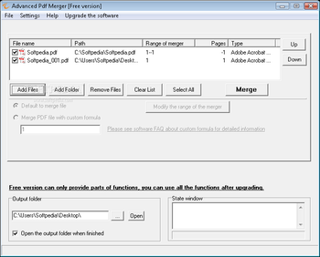 Advanced Pdf Merger Free screenshot
