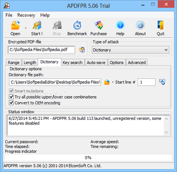 Advanced PDF Password Recovery screenshot 3