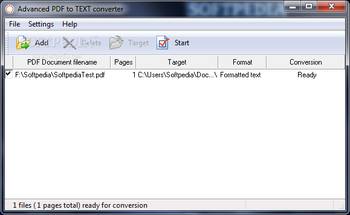 Advanced PDF to TEXT converter screenshot 3