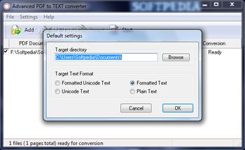 Advanced PDF to TEXT converter screenshot 4