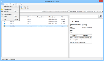 Advanced Port Scanner screenshot 2