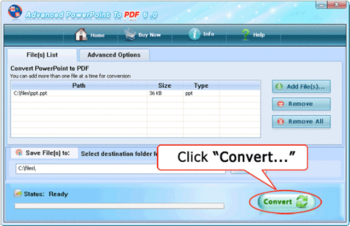 Advanced PPT To PDF screenshot