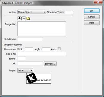 Advanced Random Images for Dreamweaver screenshot 2