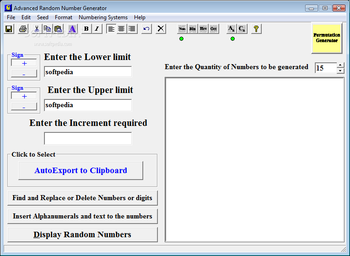 Advanced Random Number and Permutation Generator screenshot 2