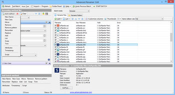 Advanced Renamer Portable screenshot 3