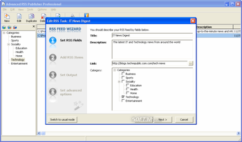 Advanced RSS Publisher Professional screenshot 3