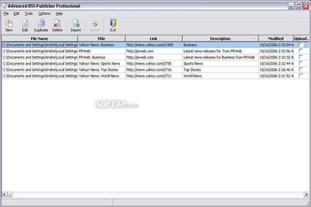 Advanced RSS Publisher Professional screenshot 7