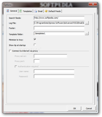 Advanced RSS2Email Enterprise screenshot 11