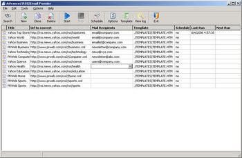 Advanced RSS2Email Professional screenshot