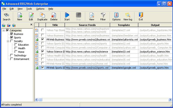 Advanced RSS2Web Enterprise screenshot