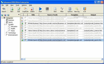 Advanced RSS2Web Enterprise screenshot 3