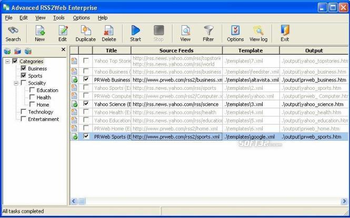Advanced RSS2Web Premier screenshot 3