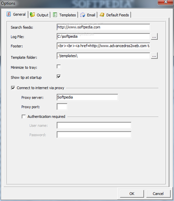 Advanced RSS2Web Professional screenshot 2