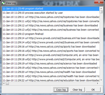 Advanced RSS2Web Professional screenshot 4