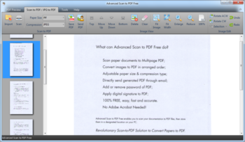 Advanced Scan to PDF Free screenshot