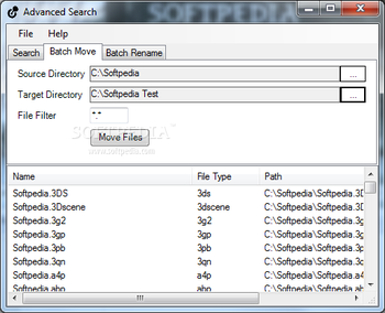 Advanced Search screenshot 2