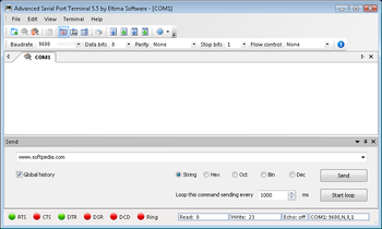 Advanced Serial Port Terminal screenshot