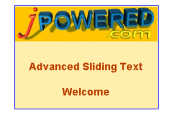 Advanced Sliding Text Software screenshot