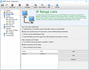 Advanced SMTP Server screenshot 3