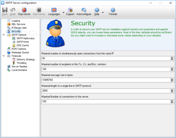 Advanced SMTP Server screenshot 4