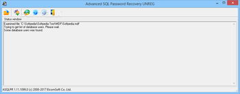 Advanced SQL Password Recovery screenshot