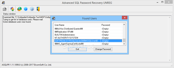 Advanced SQL Password Recovery screenshot 2