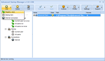 Advanced Startup Manager screenshot