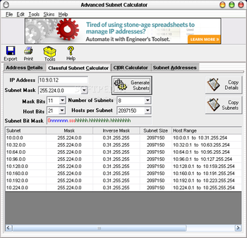 Advanced Subnet Calculator screenshot 4
