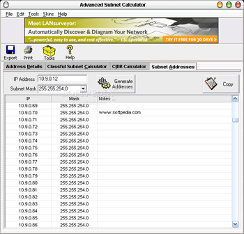 Advanced Subnet Calculator screenshot 6