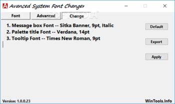 Advanced System Font Changer screenshot 4