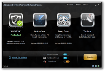 Advanced SystemCare with Antivirus screenshot