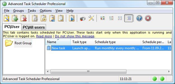 Advanced Task Scheduler Professional screenshot 2