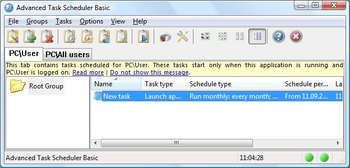 Advanced Task Scheduler screenshot 2