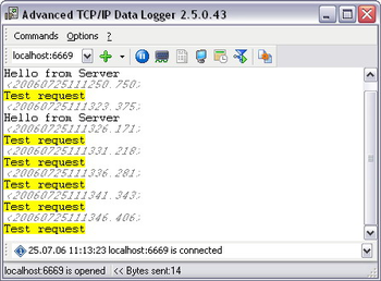 Advanced TCP IP Data Logger screenshot 2