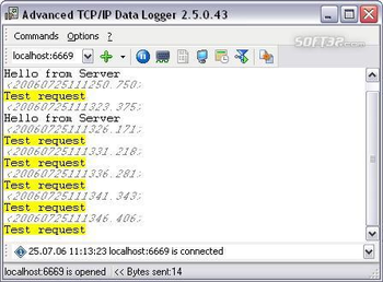 Advanced TCP IP Data Logger screenshot 3