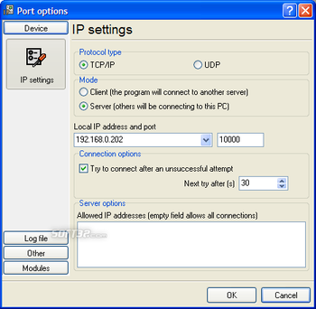 Advanced TCP IP Data Logger screenshot 5