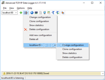Advanced TCP/IP Data Logger screenshot
