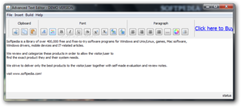 Advanced Text Editor screenshot