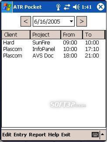 Advanced Time Reports Pocket screenshot 3