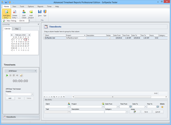 Advanced Time Reports Professional screenshot