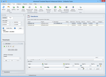 Advanced Time Reports Professional screenshot 3