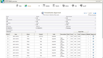 Advanced Time Reports Web Premier screenshot 5