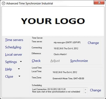 Advanced Time Synchronizer Industrial screenshot