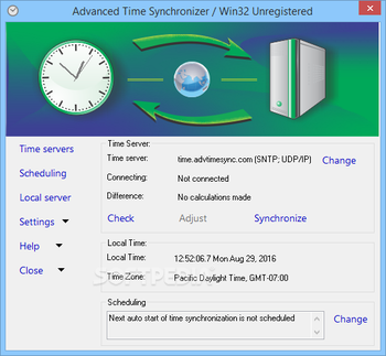 Advanced Time Synchronizer screenshot